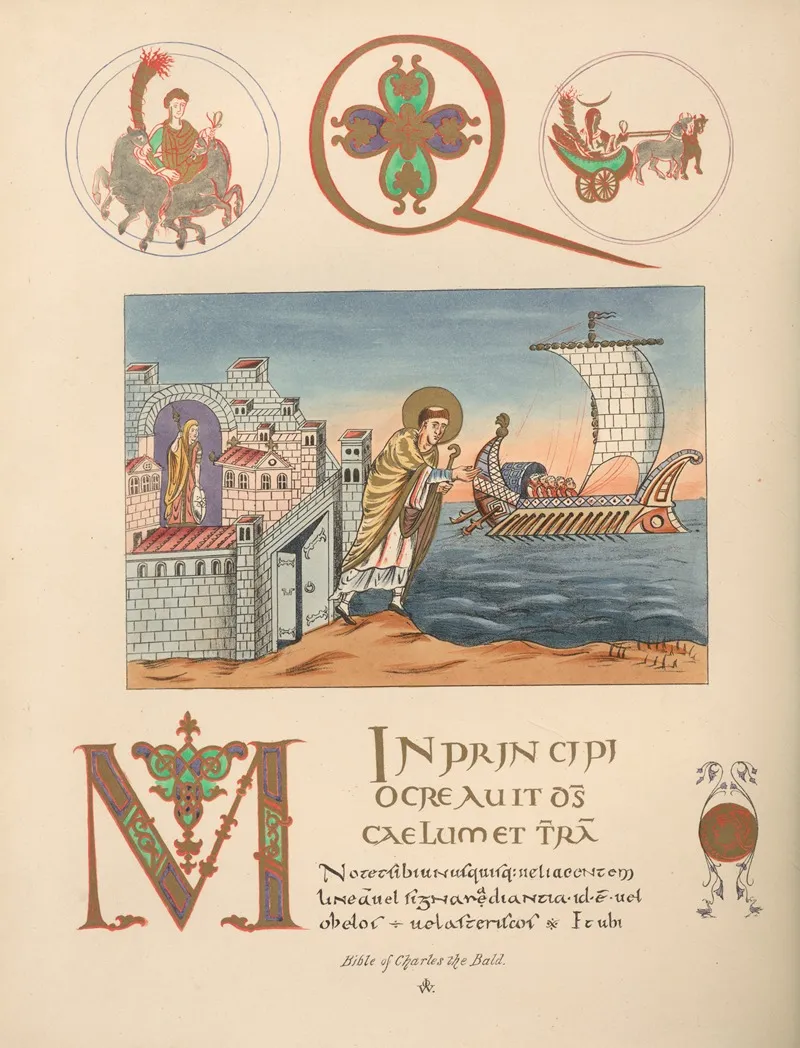 The bible of charles the bald Wall Art by John Obadiah Westwood - High-Resolution Digital Print