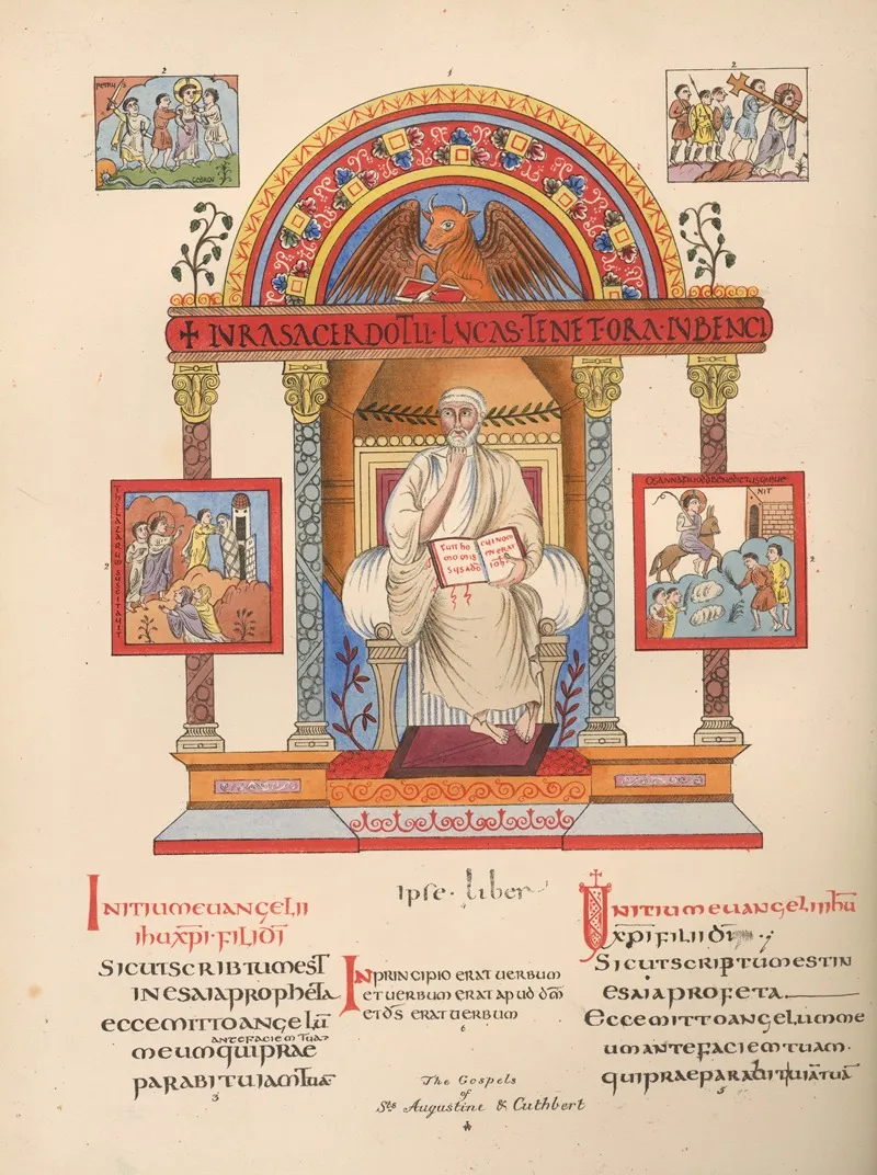 The‎ ‎gospels‎ ‎of‎ ‎sts ‎ ‎augustine‎ ‎and‎ ‎cuthbert Wall Art by John Obadiah Westwood - High-Resolution Digital Print