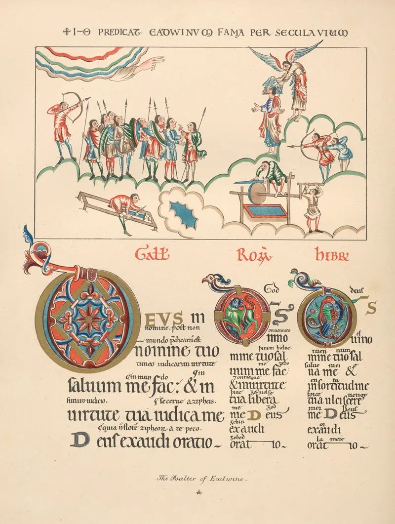 The‎ ‎psalter‎ ‎of‎ ‎eadwine Wall Art by John Obadiah Westwood - High-Resolution Digital Print