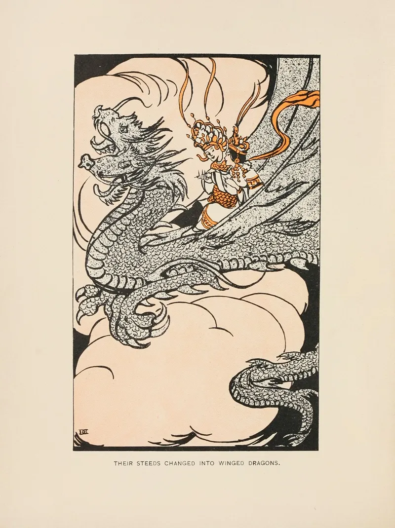 Their Steeds Changed Into Winged Dragons