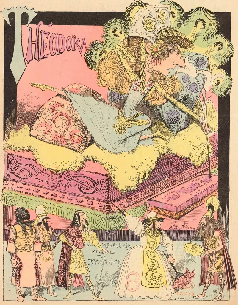 Theodora De La Menagerie Imperiale De Byzance Wall Art by Albert Robida - High-Resolution Digital Print