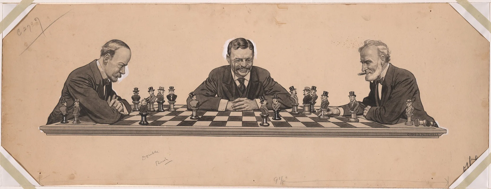 Theodore Roosevelt John Milton Hay Joseph Gurney Cannon Wall Art by Charles Davis Mitchell - High-Resolution Digital Print