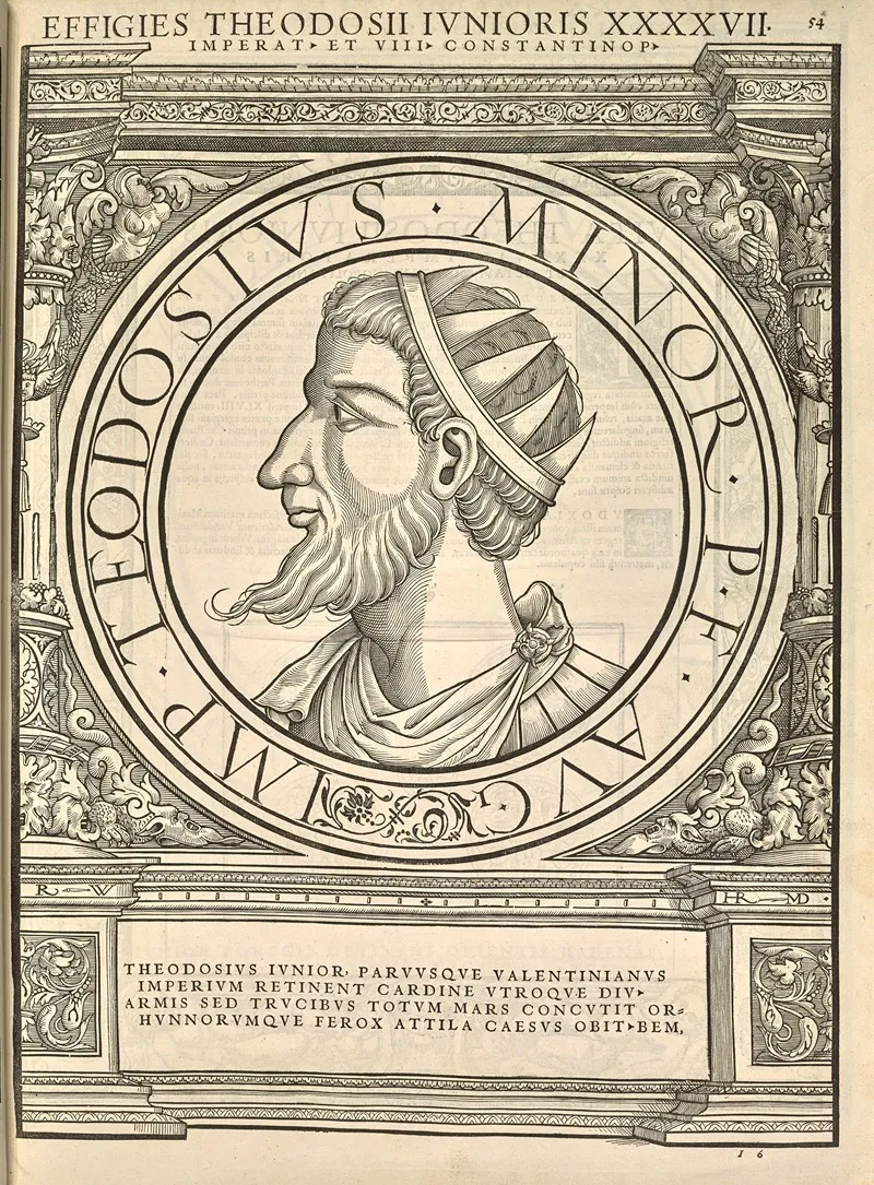 Theodosius Ii The Calligrapher Wall Art by Jacopo Strada - High-Resolution Digital Print