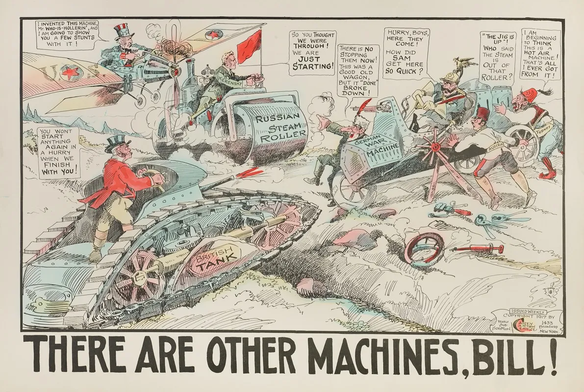 There Are Other Machines Bill Wall Art by Carey Cartoon Service - High-Resolution Digital Print