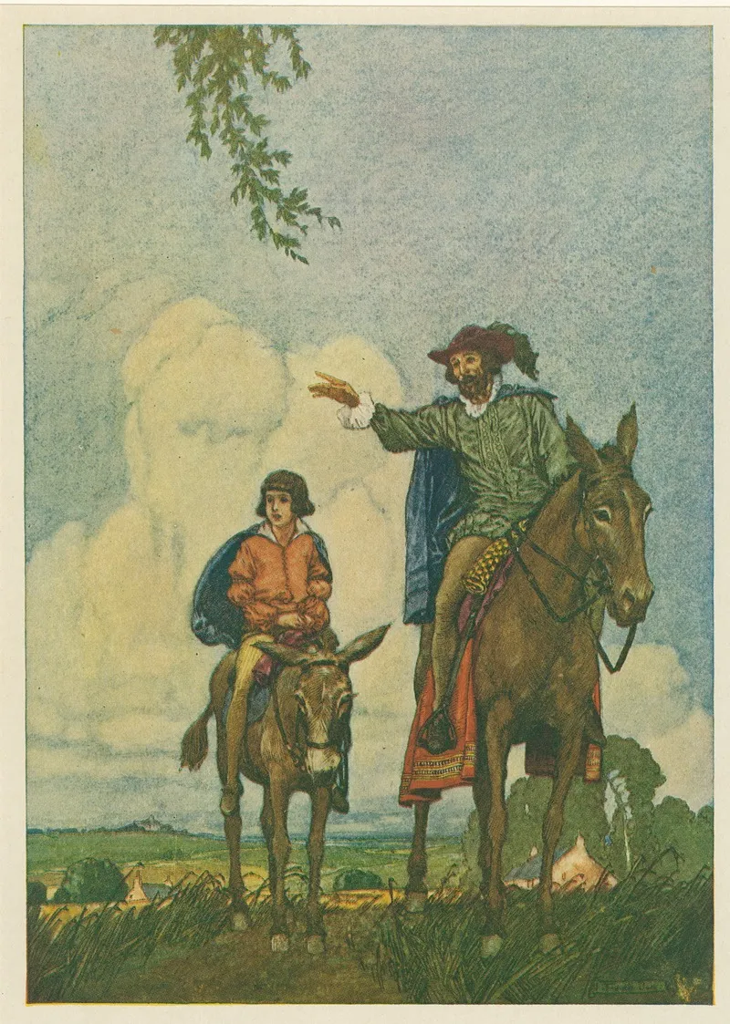 There Is The Village My Prince And There Is The Hall Close By Wall Art by Franklin Booth - High-Resolution Digital Print