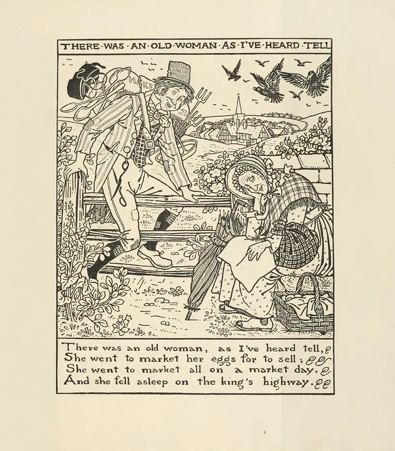 There Was An Old Woman As Ive Heard Tell Wall Art by Winifred Smith - High-Resolution Digital Print