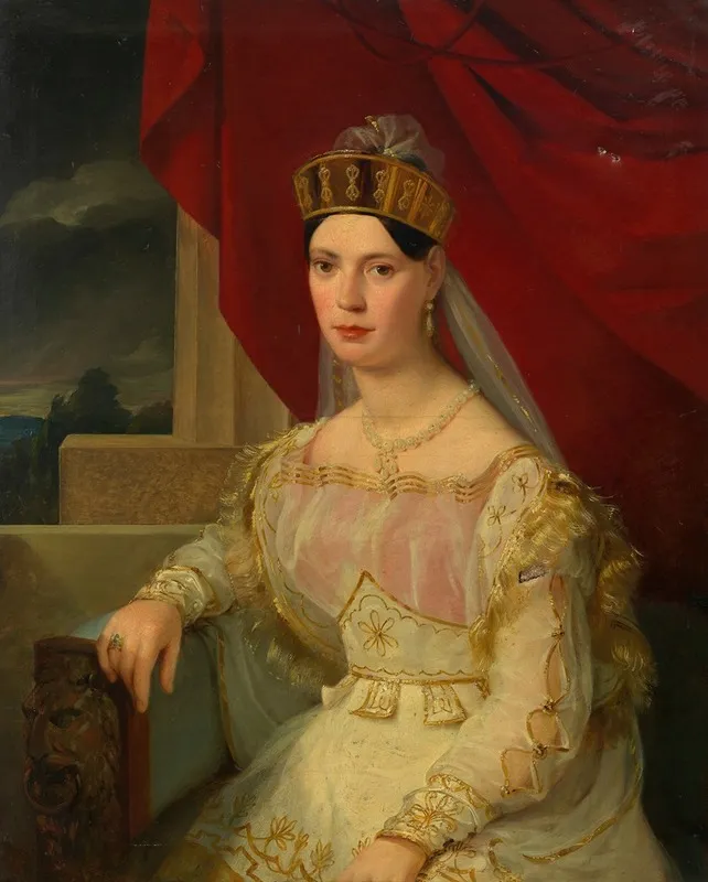 Therese Elsler Tanzerin Wall Art by Friedrich von Amerling - High-Resolution Digital Print