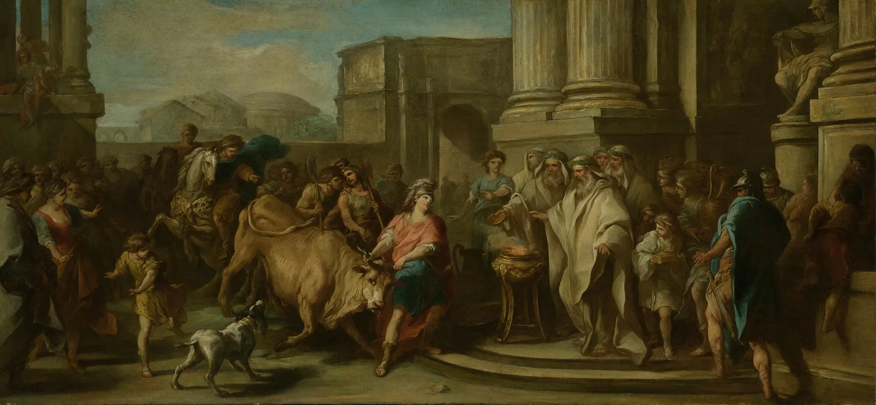 Theseus Taming The Bull Of Marathon