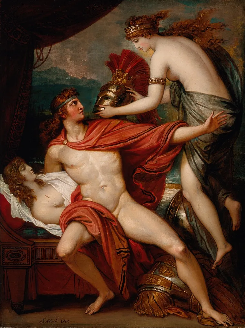 Thetis Bringing The Armor To Achilles Wall Art by Benjamin West - High-Resolution Digital Print
