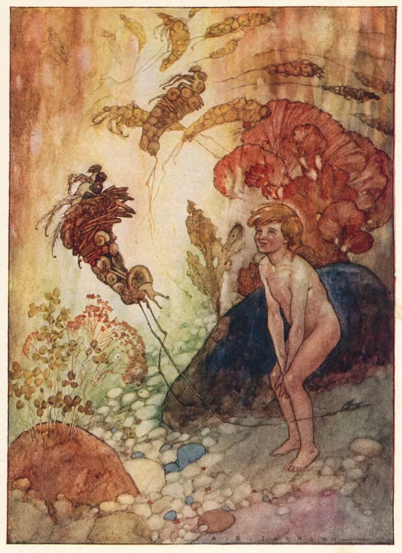 They All Toddled About With Long Straws Sticking Out Behind Wall Art by Alfred Edward Frederick Jackson - High-Resolution Digital Print