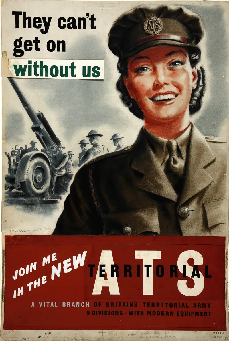 They Cant Get On Without Us Join Me In The New Ats A Vital Branch Of Britains Territorial Army 9 Divisions With Modern Equipment Wall Art by Thomas Cantrell Dugdale - High-Resolution Digital Print