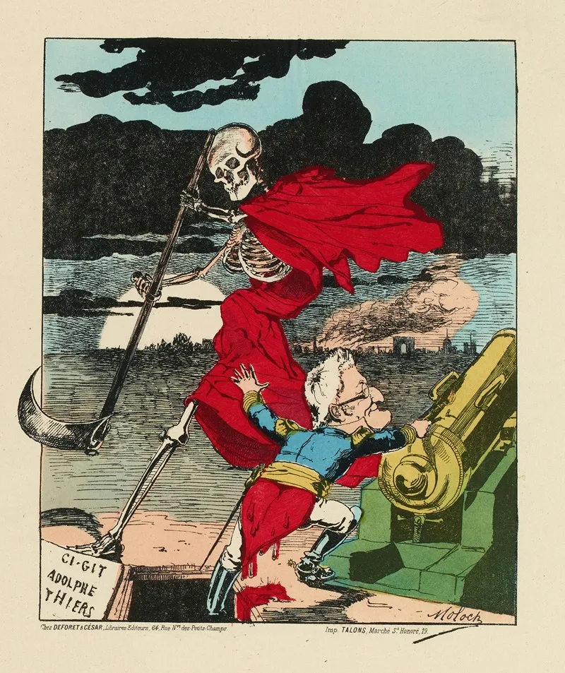 Thiers Dit Coeur Saignant O Mort Attends Encore Un Instant Wall Art by Moloch (Alphonse Hector Colomb) - High-Resolution Digital Print