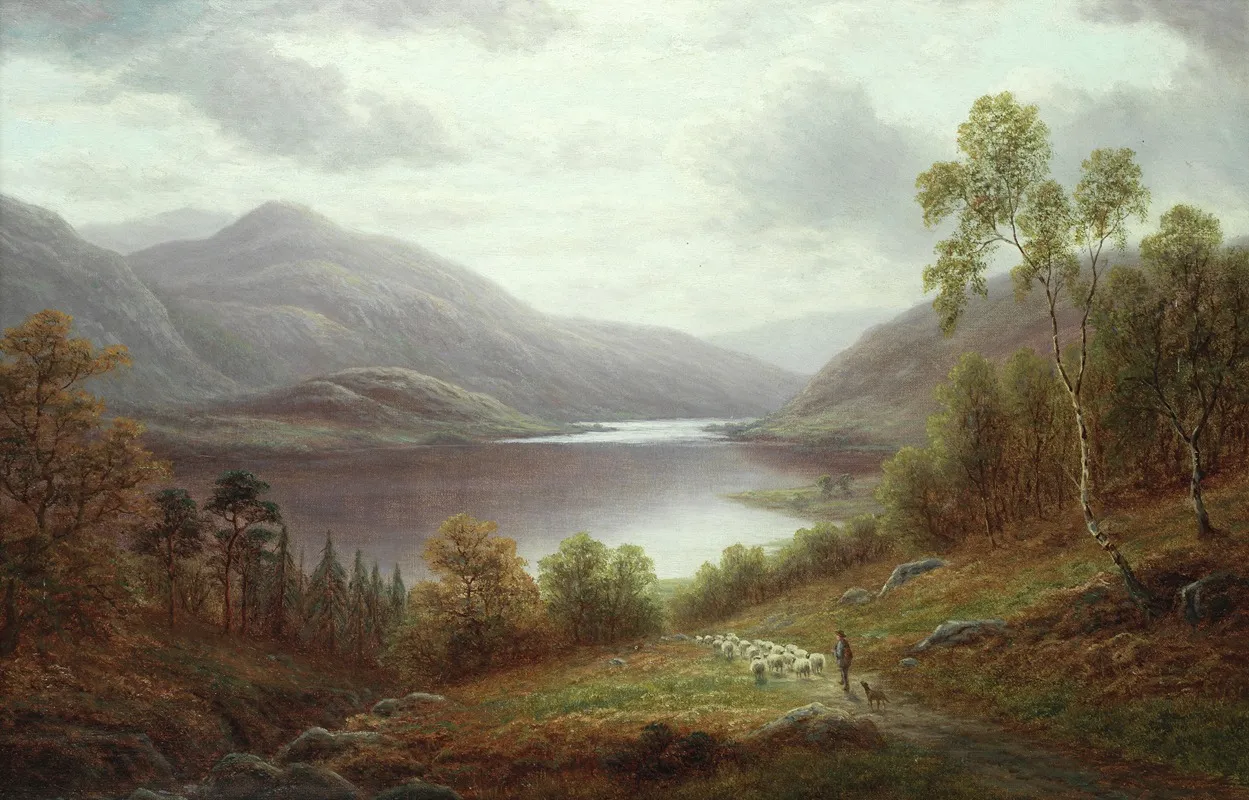 Thirlmere From The Hills Cumberland Wall Art by WILLIAM MELLOR - High-Resolution Digital Print