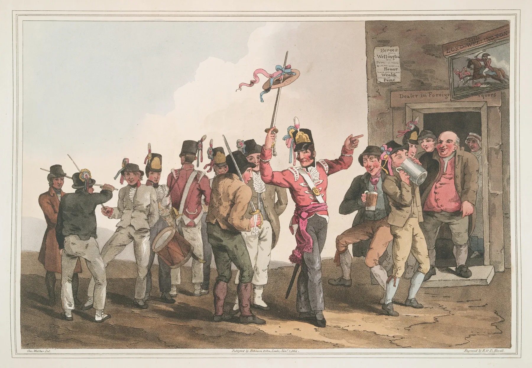 Thirty Third Regiment Plate 22 Wall Art by George Walker - High-Resolution Digital Print