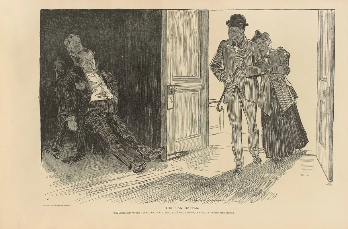 This Can Happen 2 Wall Art by Charles Dana Gibson - High-Resolution Digital Print