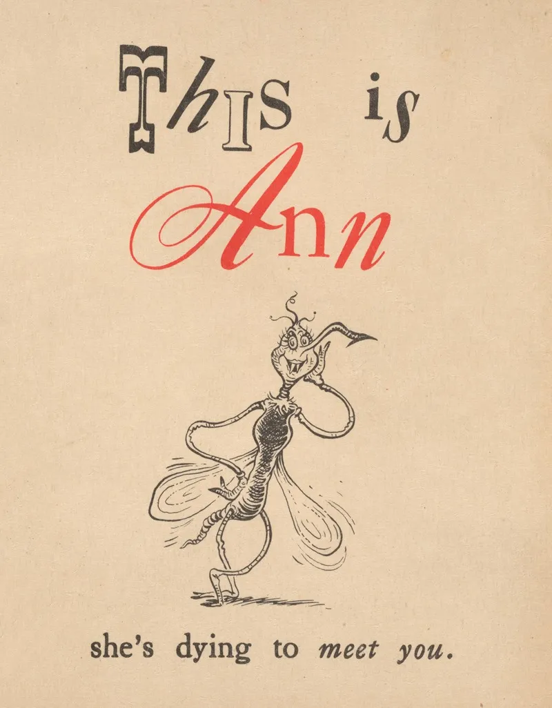 This Is Ann Shes Dying To Meet You Pl 01 Wall Art by Theodor Seuss Geisel (Dr. Seuss) - High-Resolution Digital Print