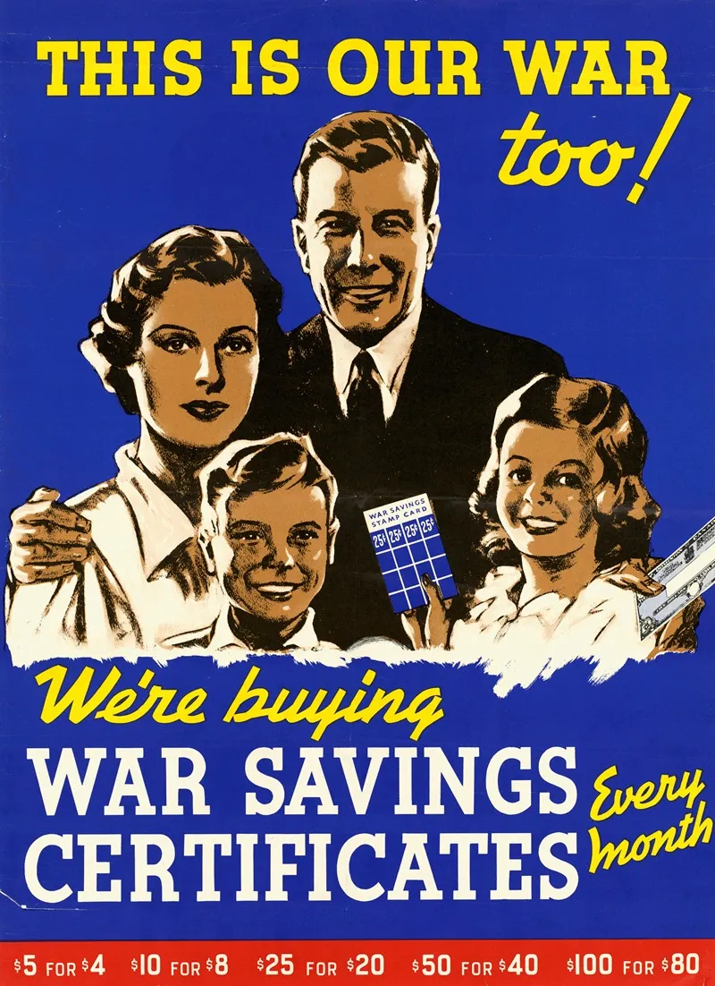 This Is Our War Too Were Buying War Savings Certificates Every Month Wall Art by Anonymous - High-Resolution Digital Print