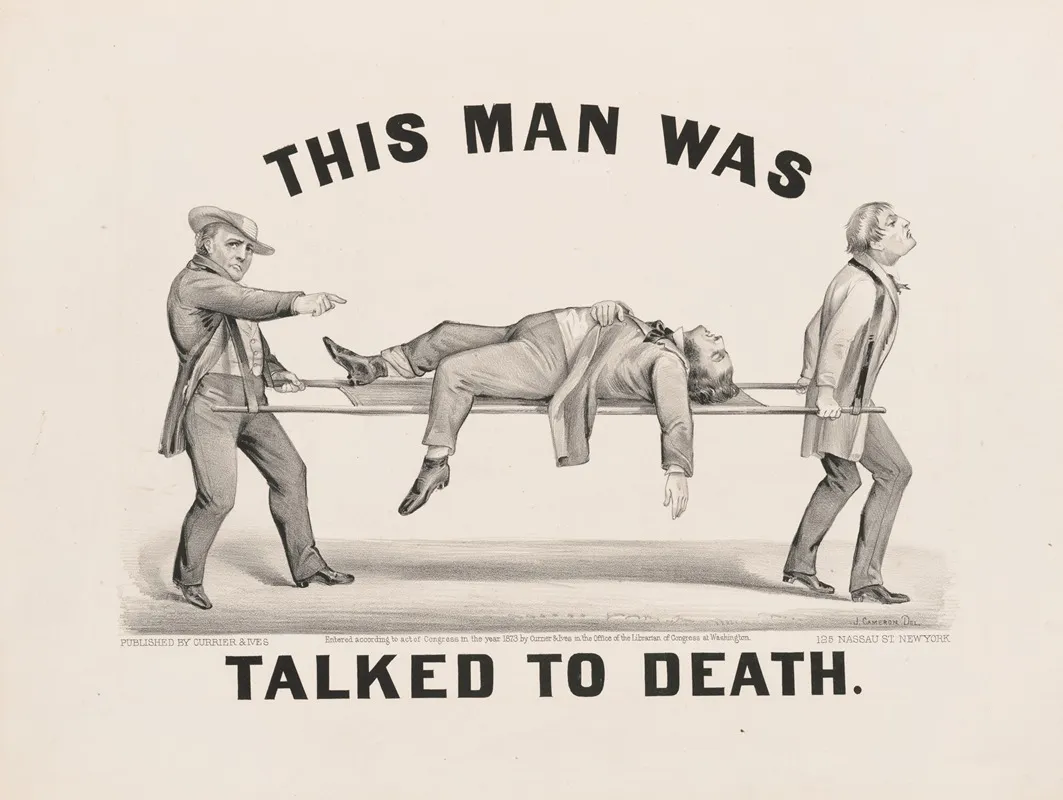 This Man Was Talked To Death Wall Art by John Cameron - High-Resolution Digital Print