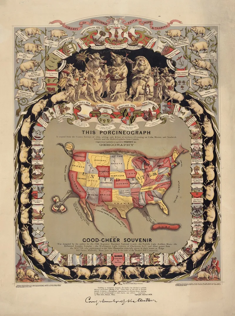 This Porcineograph Wall Art by Forbes Co. - High-Resolution Digital Print