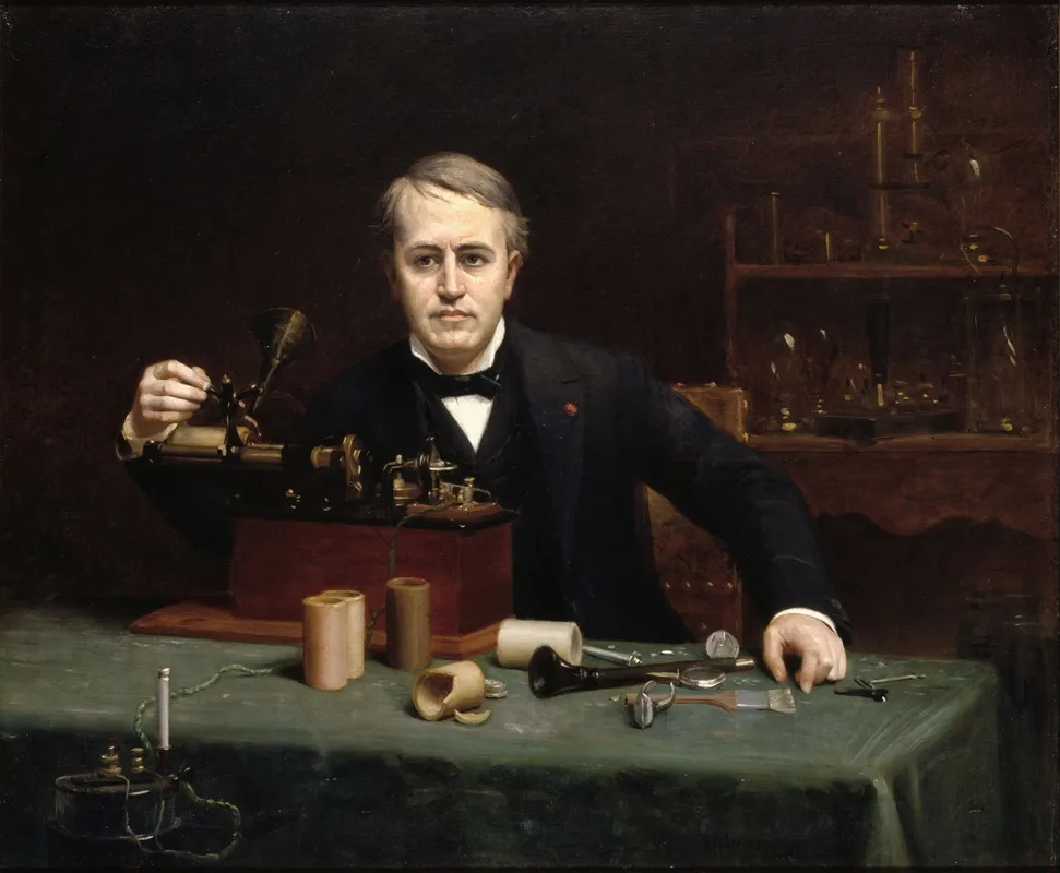 Thomas Alva Edison Wall Art by Abraham Archibald Anderson - High-Resolution Digital Print