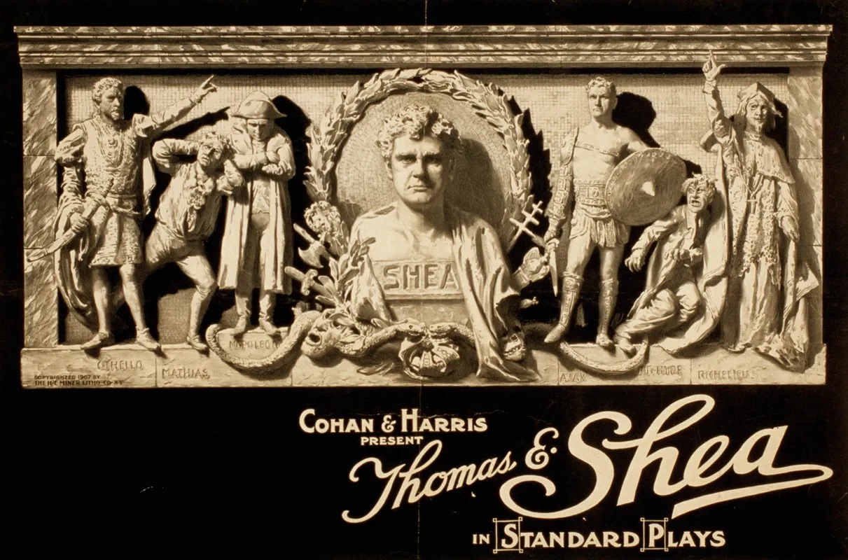Thomas E Shea In Standard Plays Wall Art by H.C. Miner Litho. Co. - High-Resolution Digital Print