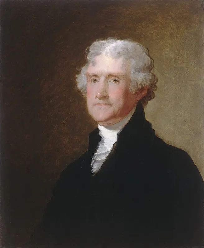 Thomas Jefferson 4 Wall Art by Gilbert Stuart - High-Resolution Digital Print