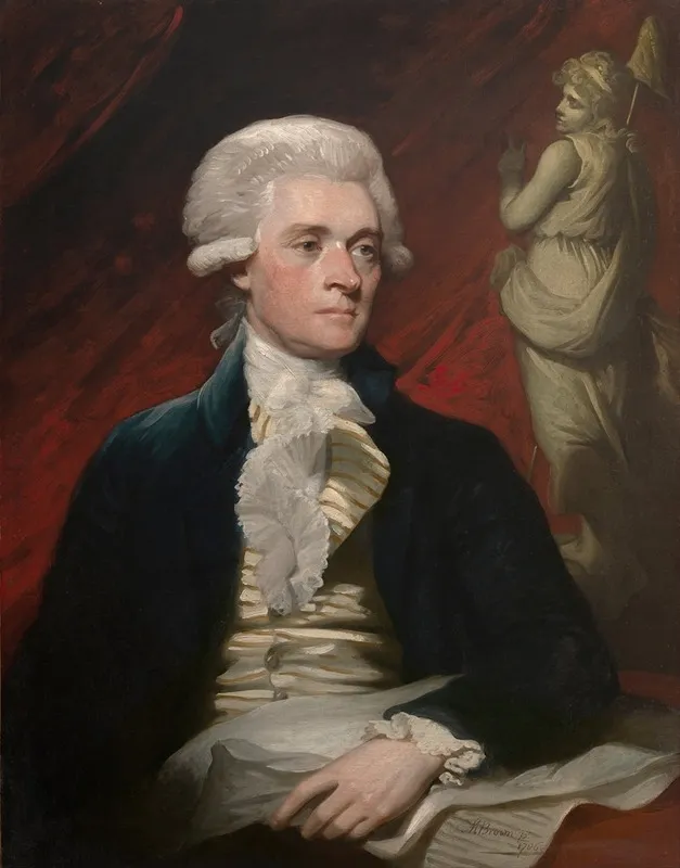 Thomas Jefferson 5 Wall Art by Mather Brown - High-Resolution Digital Print