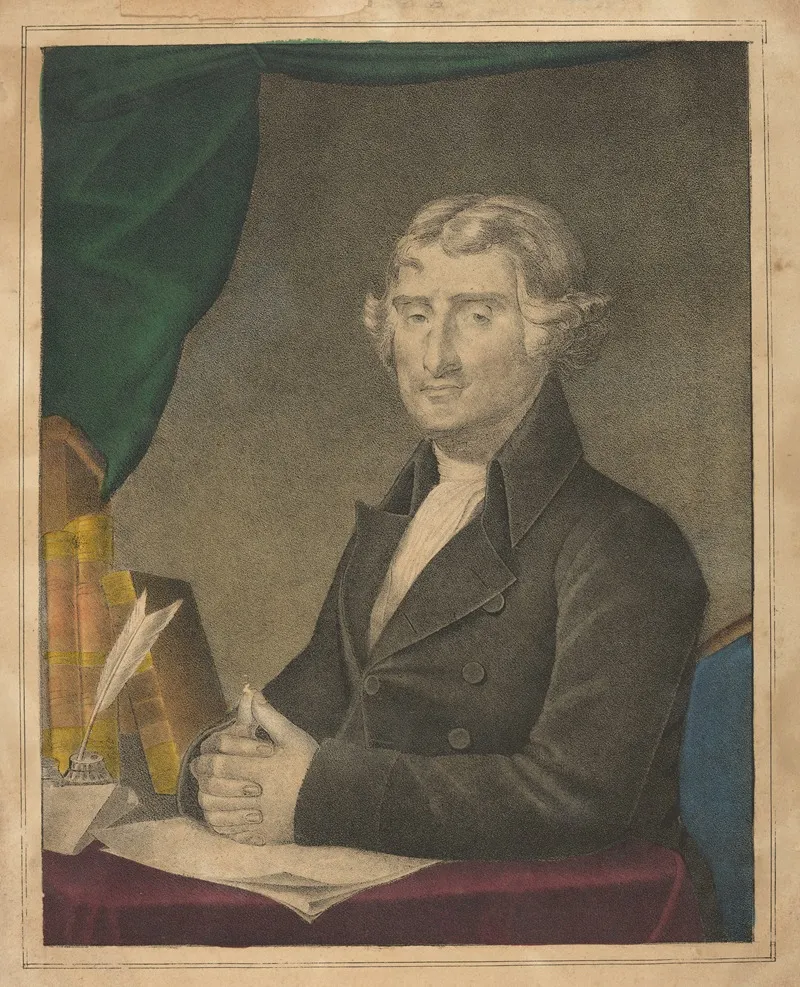 Thomas Jefferson Third President Of The United States Wall Art by Daniel Wright Kellogg - High-Resolution Digital Print
