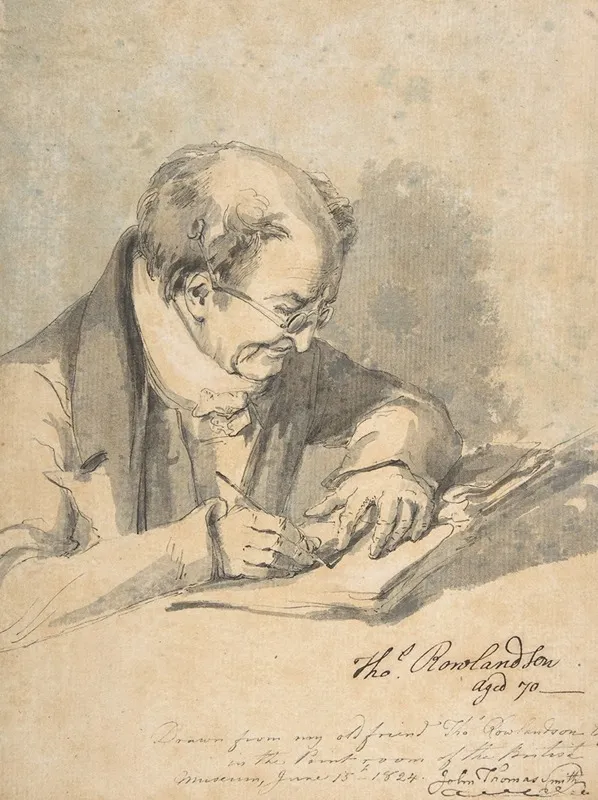 Thomas Rowlandson Aged 70 Wall Art by John Thomas 'Antiquity' Smith - High-Resolution Digital Print