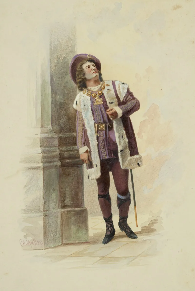 Thomas Wallace Keene As Richard Iii Wall Art by Conrad A. Müller - High-Resolution Digital Print