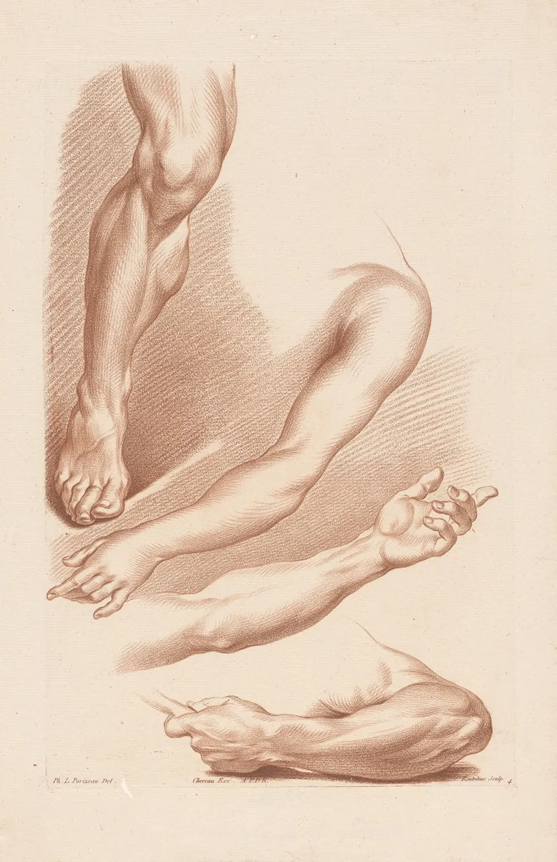 Three Arms And One Leg Wall Art by Louis-François Roubiliac - High-Resolution Digital Print