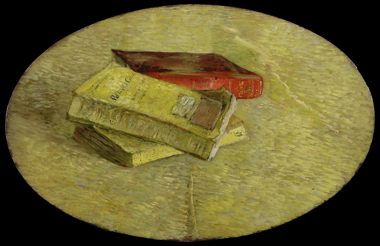 Three Books Wall Art by Vincent van Gogh - High-Resolution Digital Print