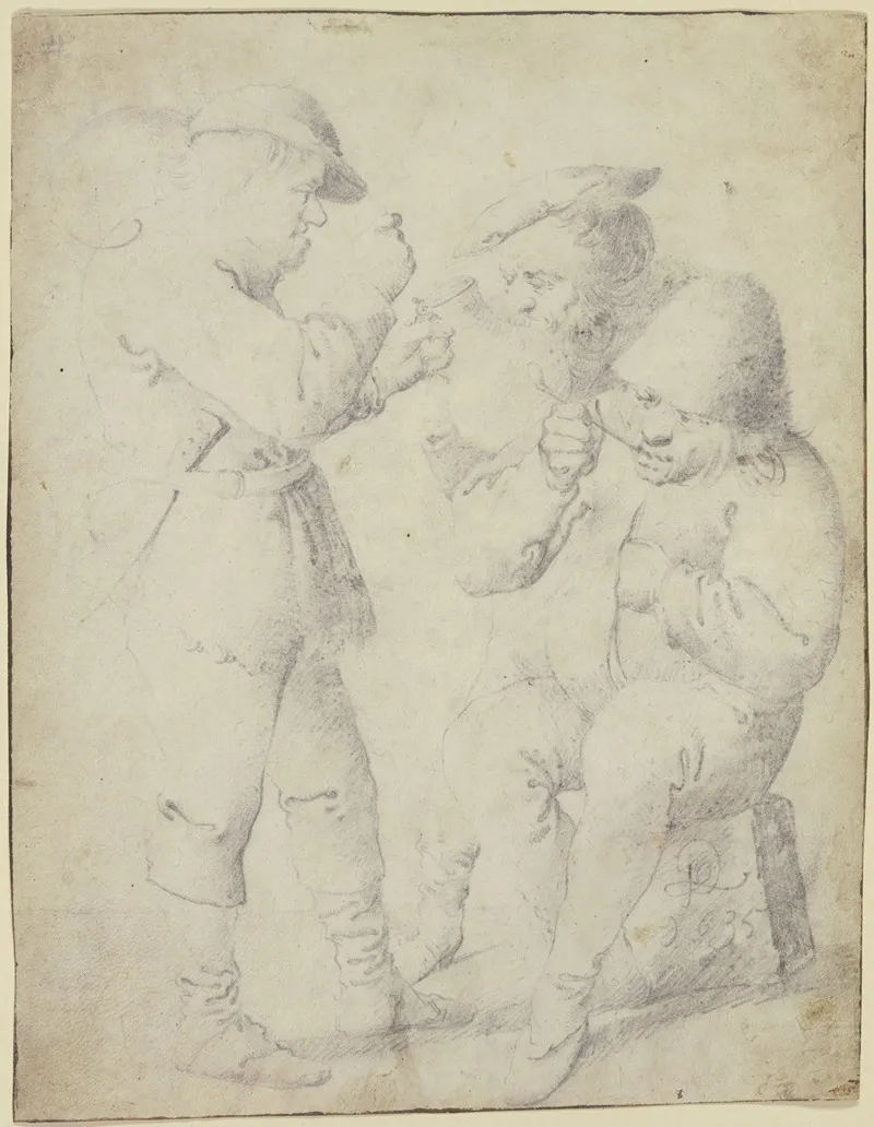 Three Farmers By The Wine Jug