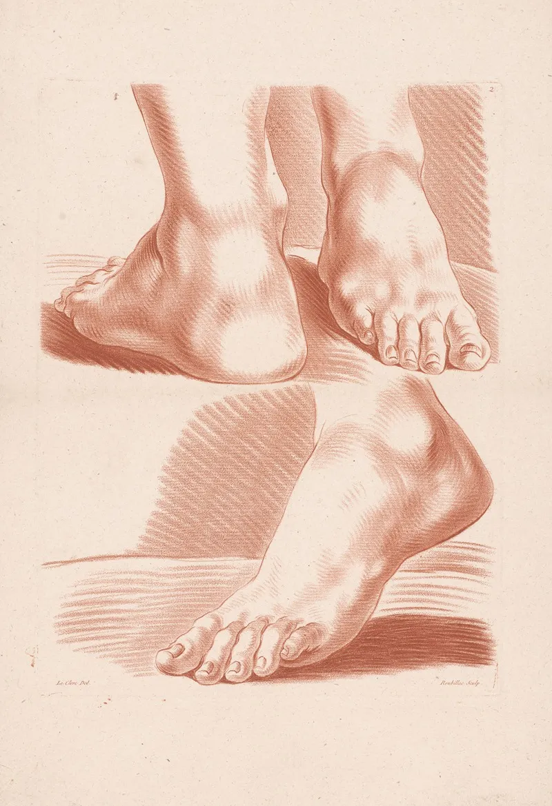Three Feet Wall Art by Louis-François Roubiliac - High-Resolution Digital Print