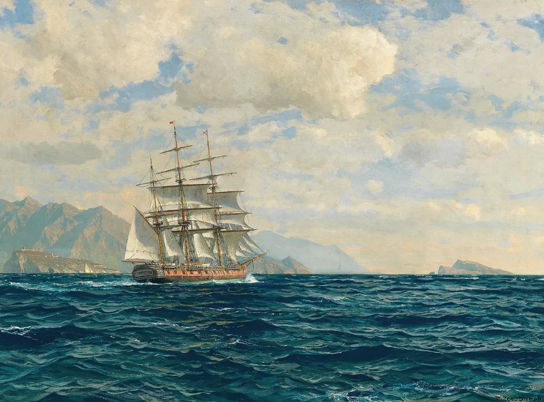 Three Master In The Strait Of Messina