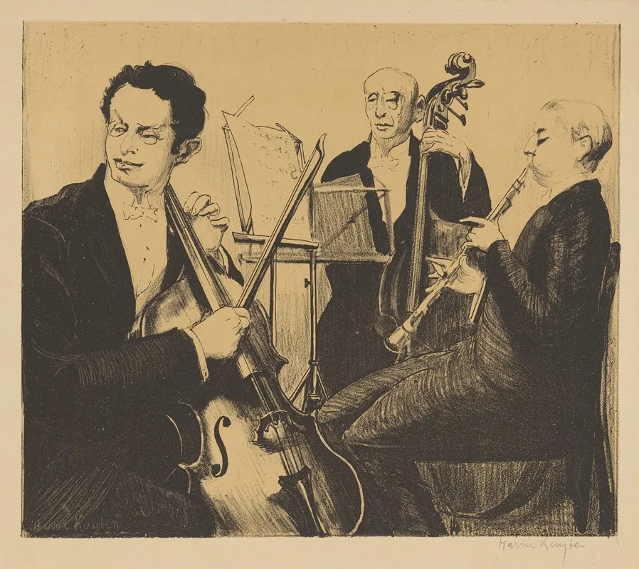 Three Musicians 2 Wall Art by Harrie Kuyten - High-Resolution Digital Print