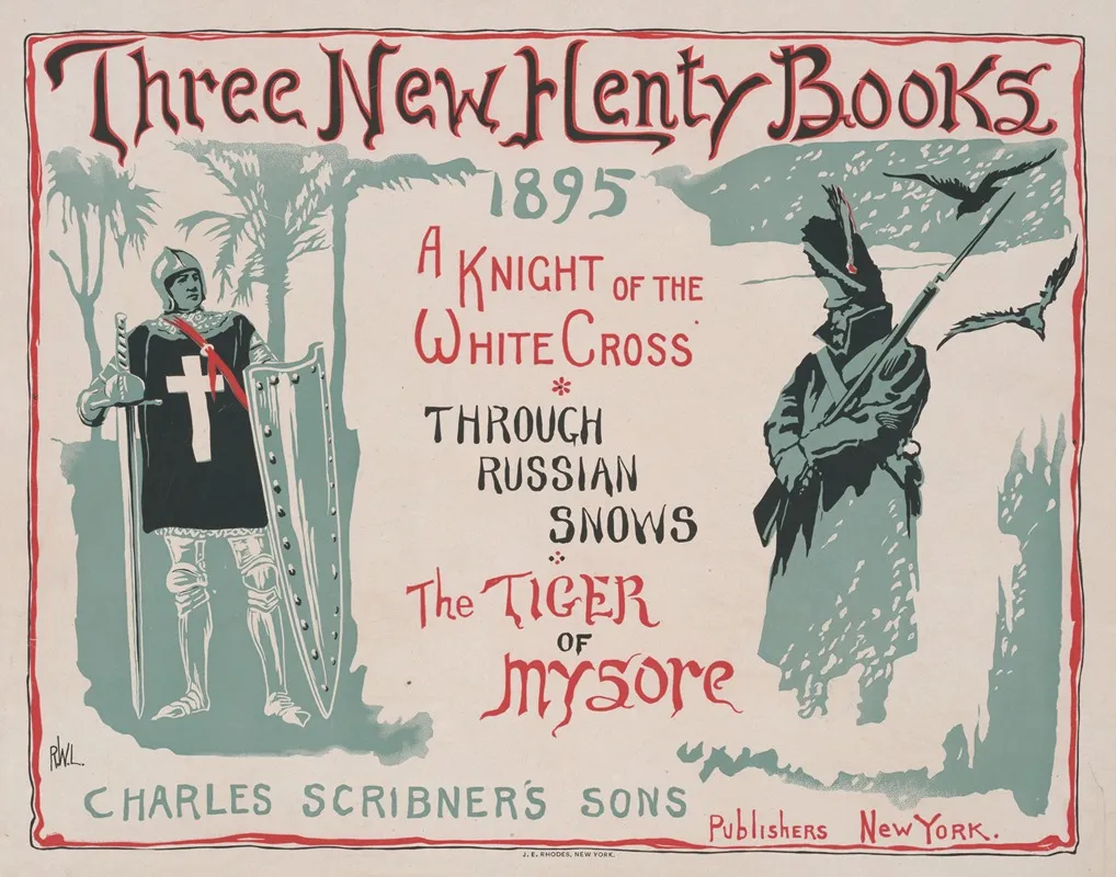 Three New Henty Books Wall Art by Remington W. Lane - High-Resolution Digital Print