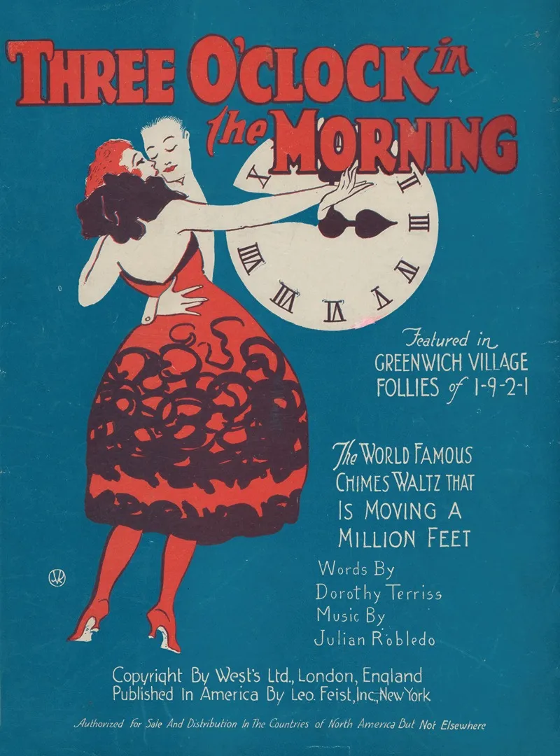Three Oclock In The Morning Music By Julian Robeldo Wall Art by Leo Feist - High-Resolution Digital Print