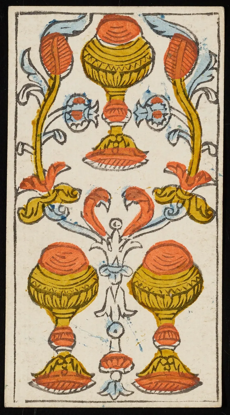 Three Of Cups Wall Art by Claude Burdel - High-Resolution Digital Print