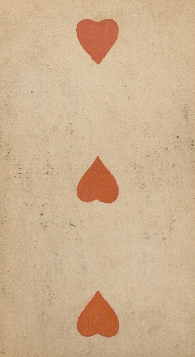 Three Of Hearts Wall Art by Carl Holdhaus - High-Resolution Digital Print