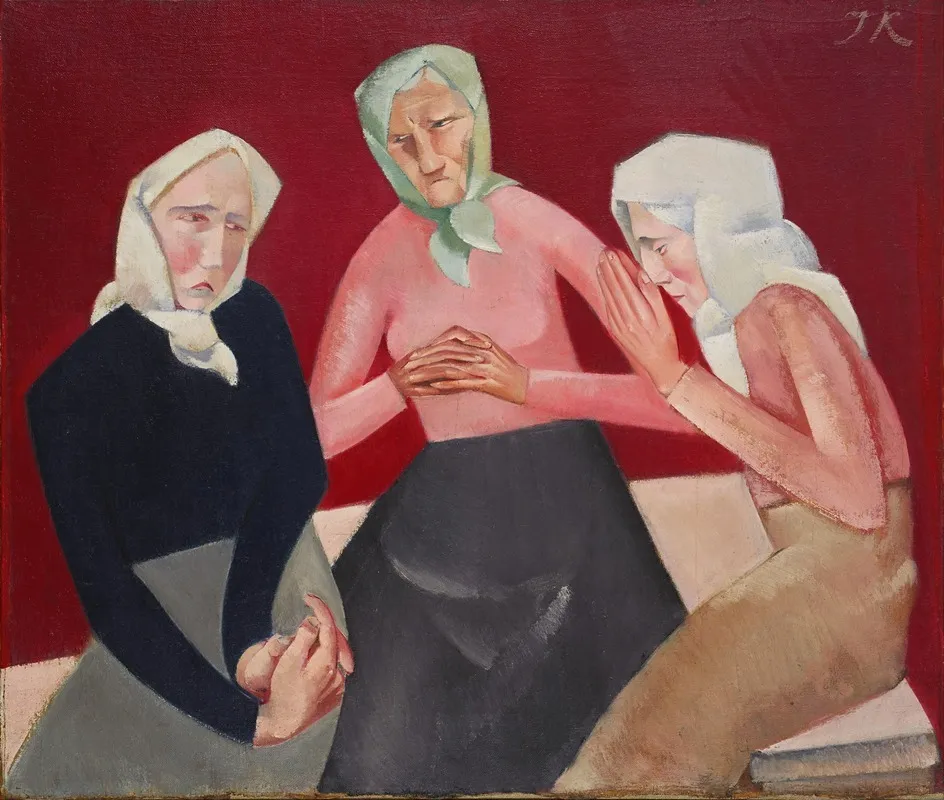 Three Old Ladies Wall Art by Jēkabs Kazaks - High-Resolution Digital Print