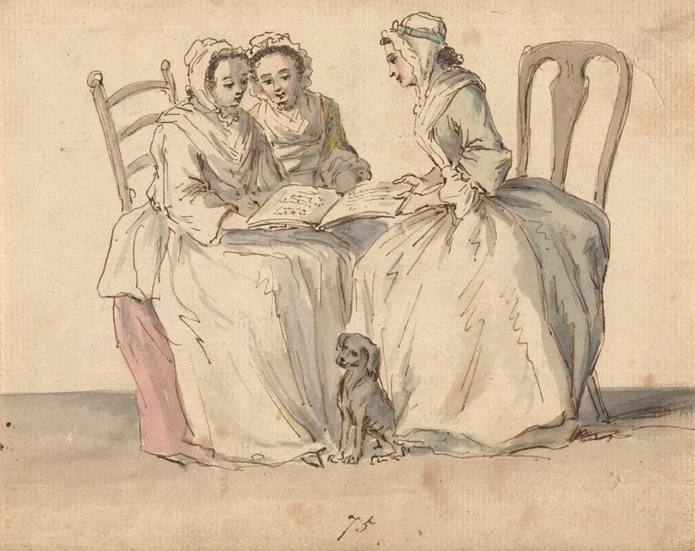 Three Seated Ladies