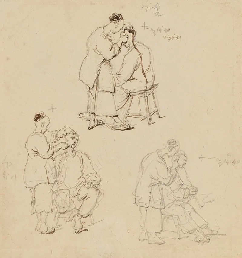 Three Studies Of A Chinese Barber