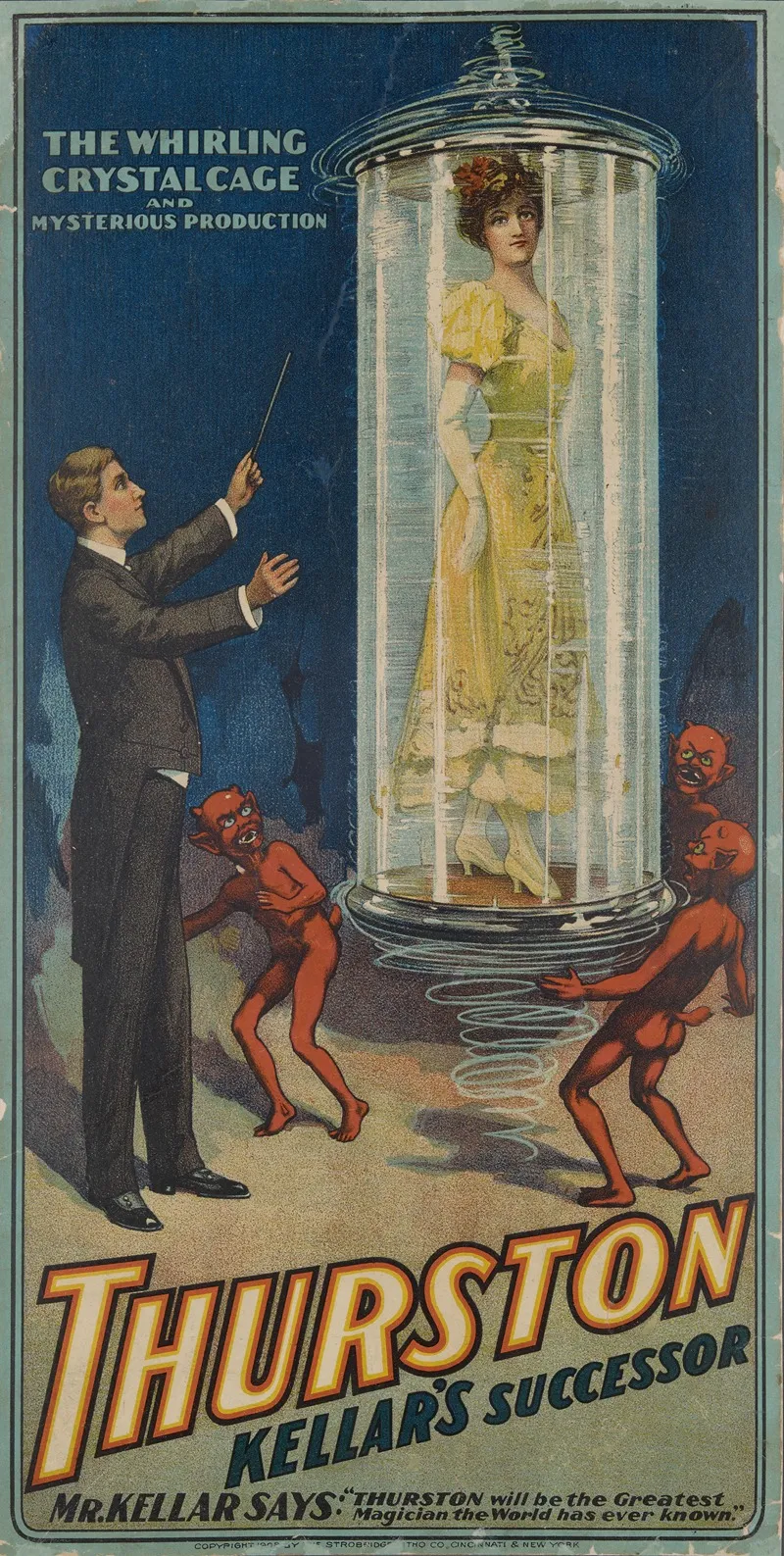 Thurston Kellars Successor The Whirling Crystal Cage And Mysterious Production