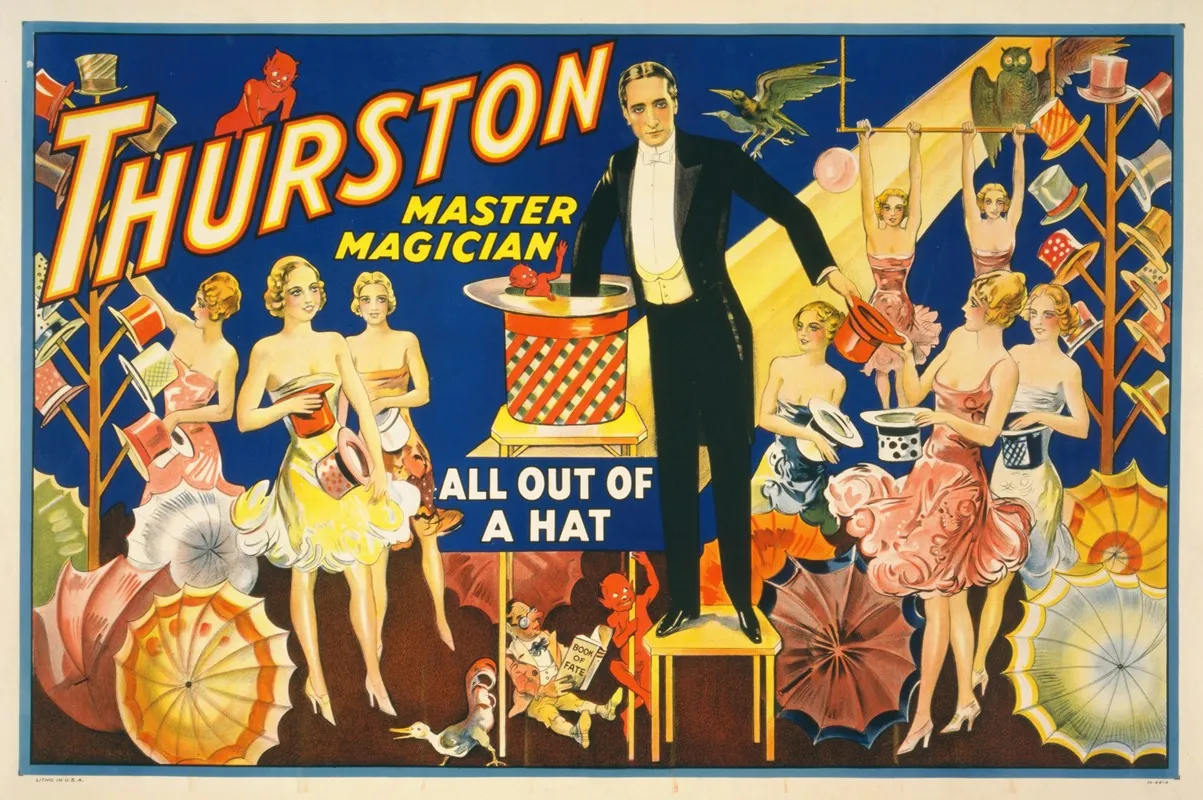 Thurston Master Magician All Out Of A Hat