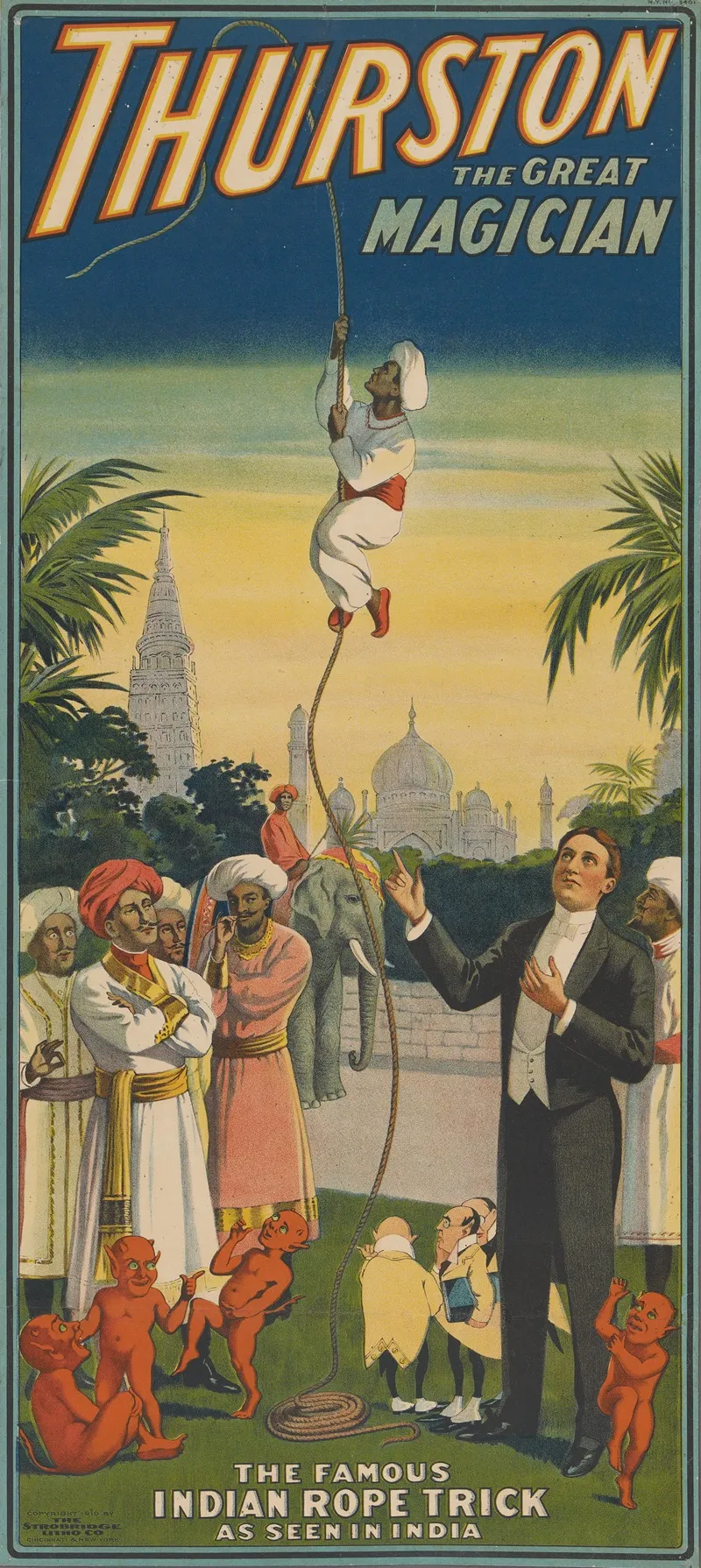 Thurston The Great Magician The Famous Indian Rope Trick