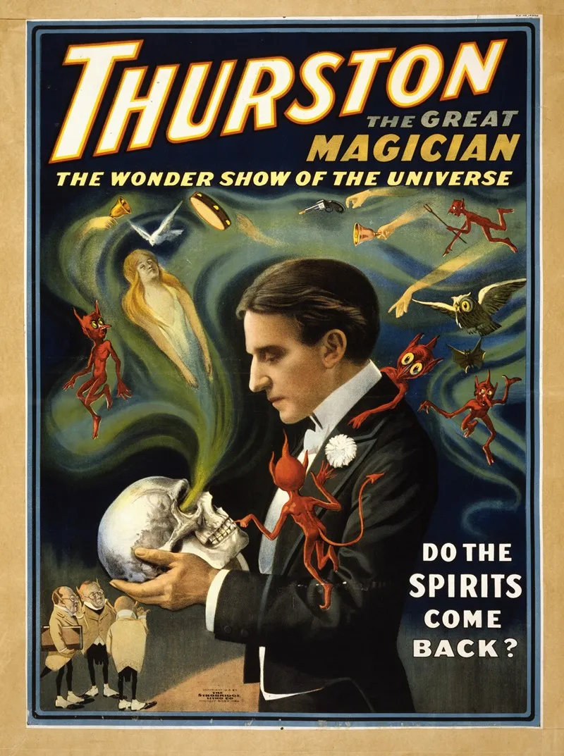 Thurston The Great Magician The Wonder Show Of The Universe 4 Wall Art by Donaldson Lith. Co - High-Resolution Digital Print