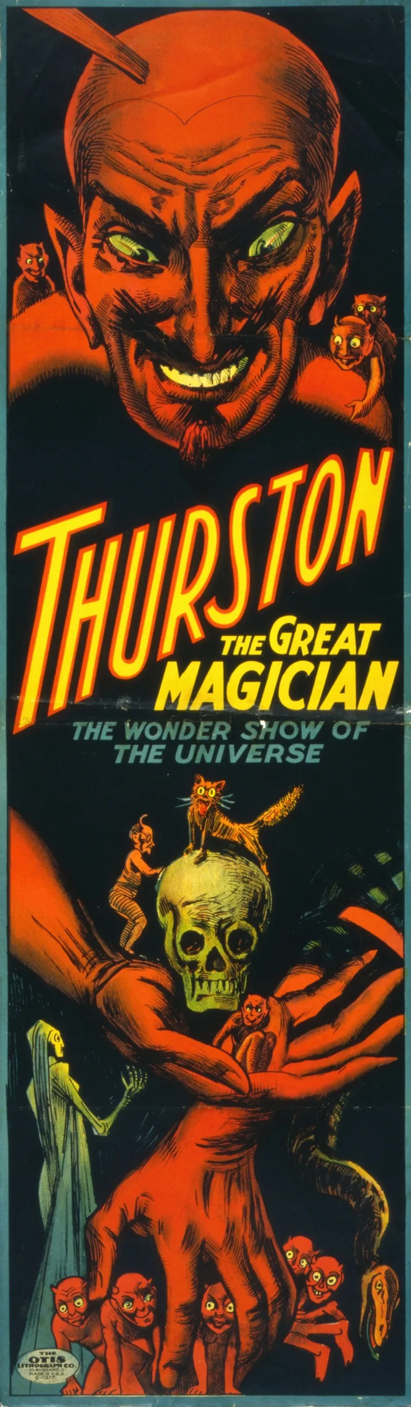 Thurston The Great Magician The Wonder Show Of The Universe 5 Wall Art by The Otis Lithograph Co. - High-Resolution Digital Print