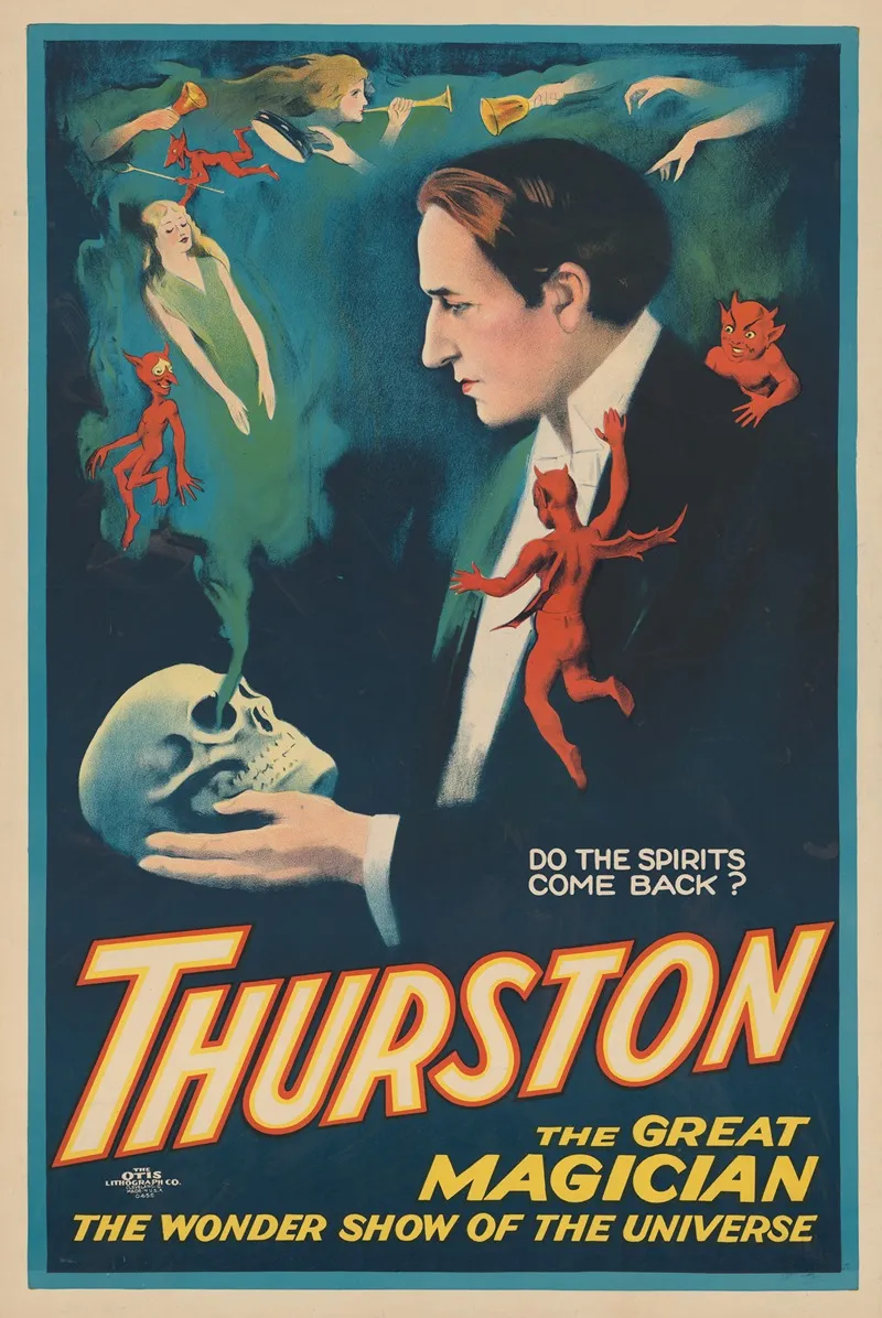 Thurston The Great Magician The Wonder Show Of The Universe Wall Art by The Otis Lithograph Co. - High-Resolution Digital Print