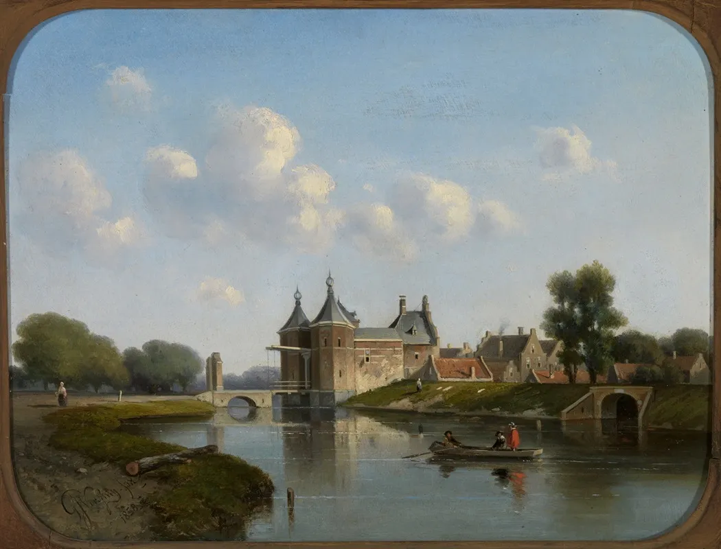 Tiendewegspoort Te Gouda Wall Art by Gijsbert Johannes Verspuy - High-Resolution Digital Print